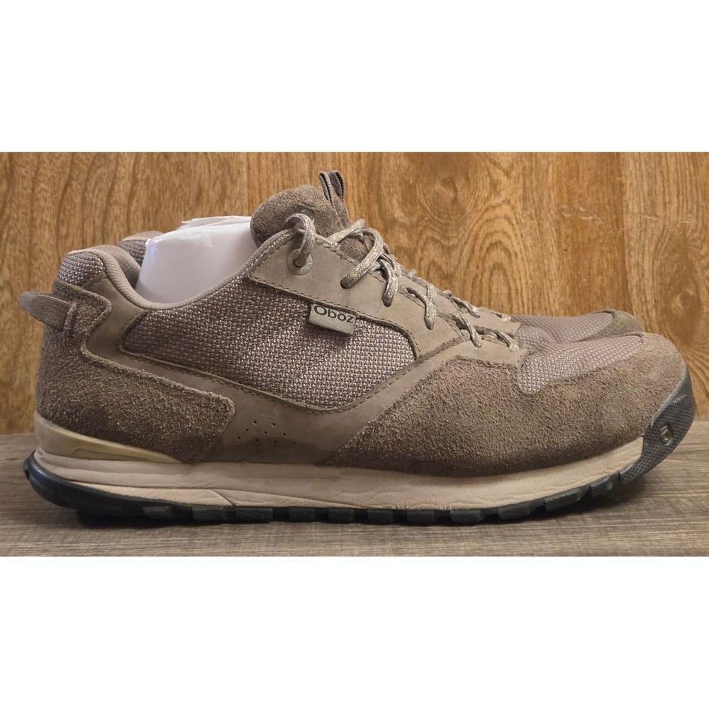 Oboz Bozeman Low Suede Hiking Shoes Mens Size 10 Gray